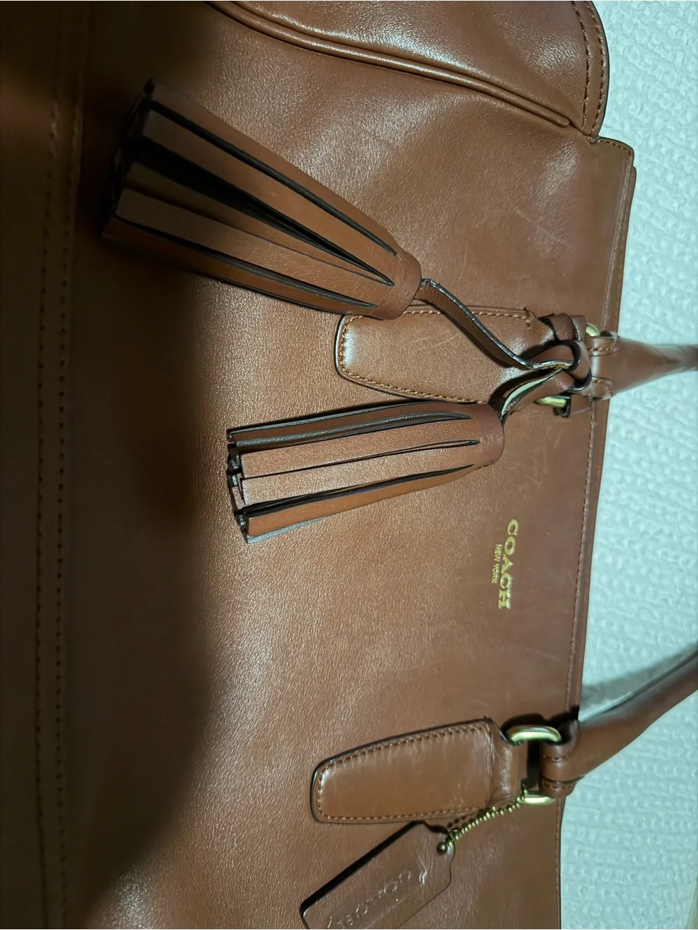 Coach smooth leather